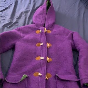Mini Boden Purple Toggle Coat